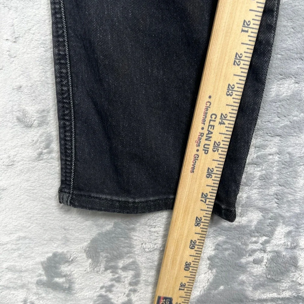 Kut from the Kloth Jeans Womens 16 Black High Rise Ankle Slim Straight SP327MA7